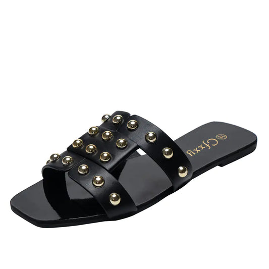 Fashion Rivet Flat Sandals for Women