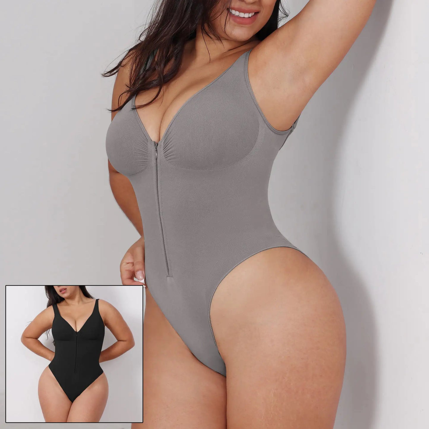 Women's Body Sculpting Zip Bodysuit