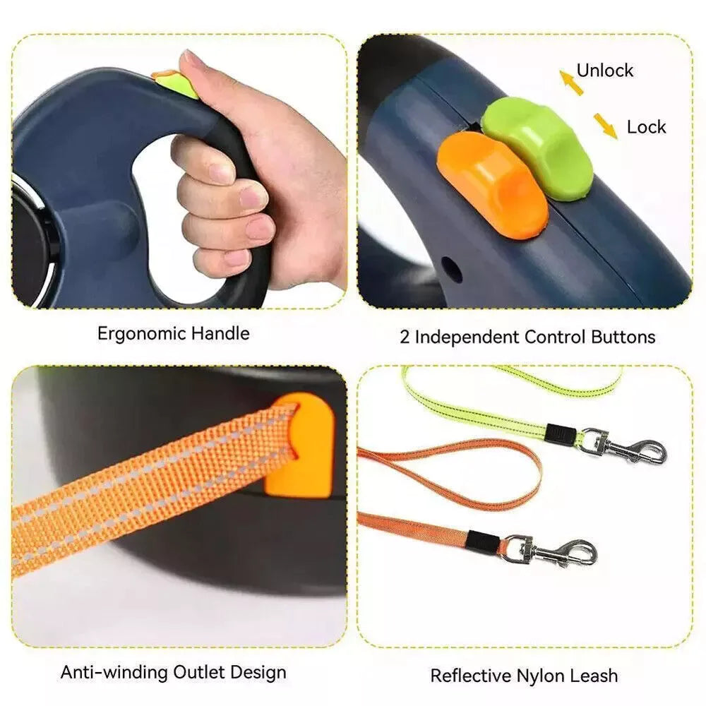 Twin Tangle-Free Dog Leash