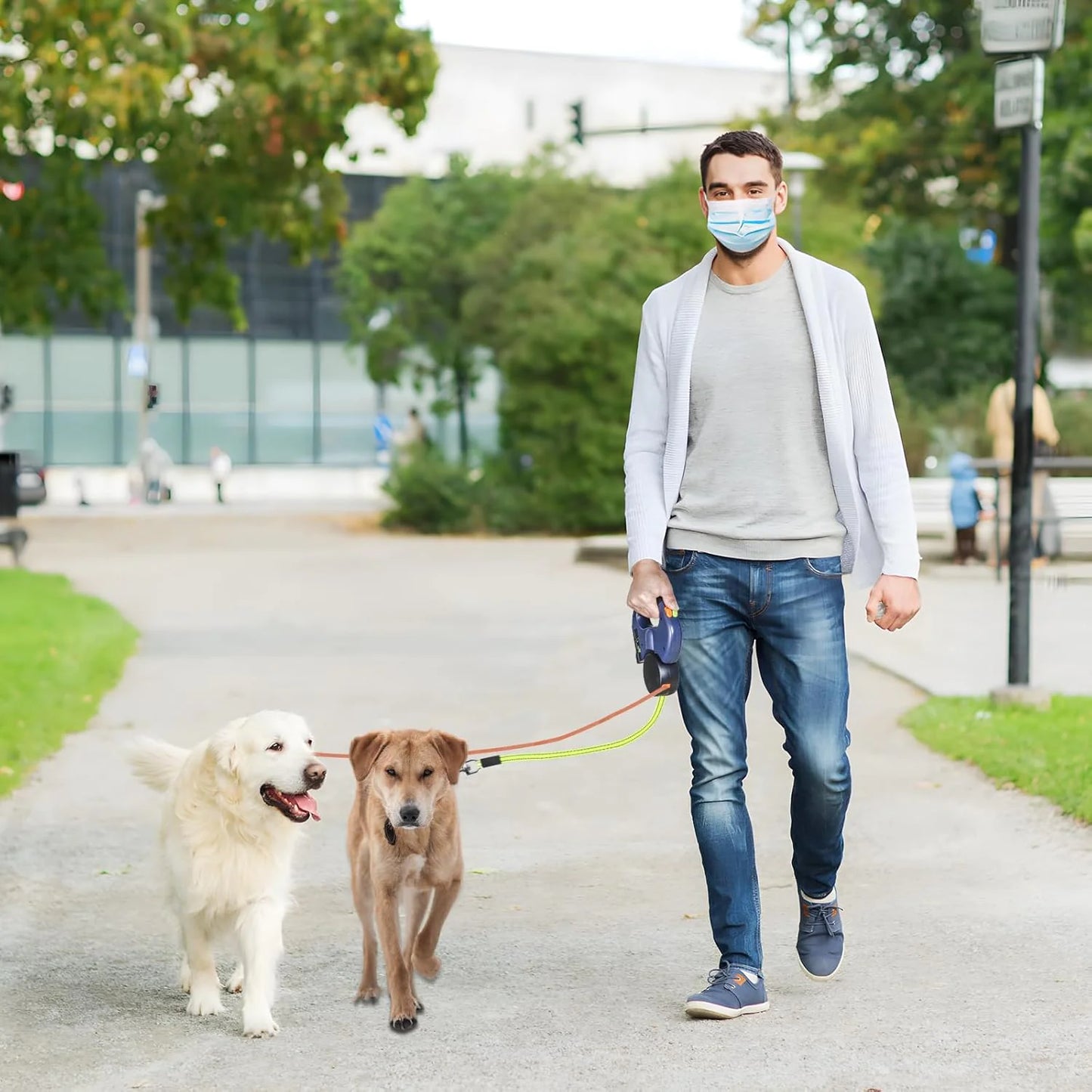 Twin Tangle-Free Dog Leash