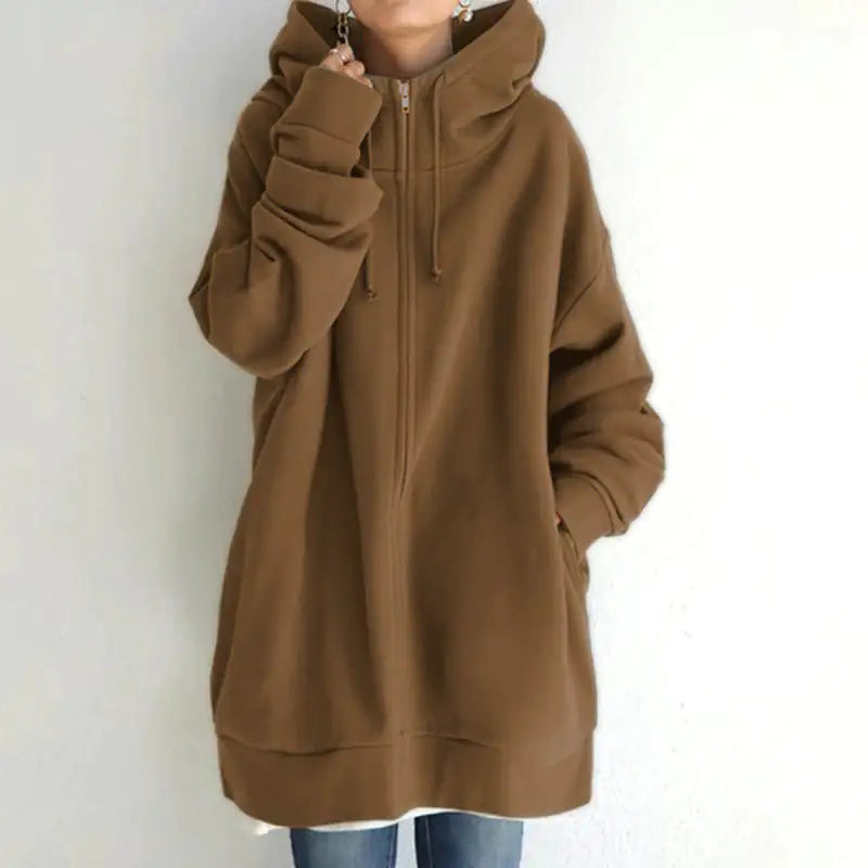 Chic Oversized Hoodie Coat