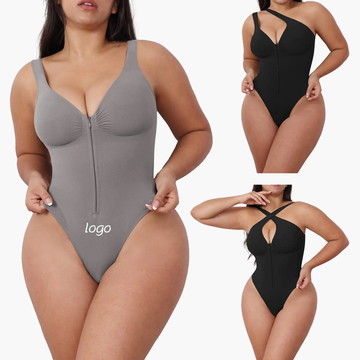 Women's Body Sculpting Zip Bodysuit