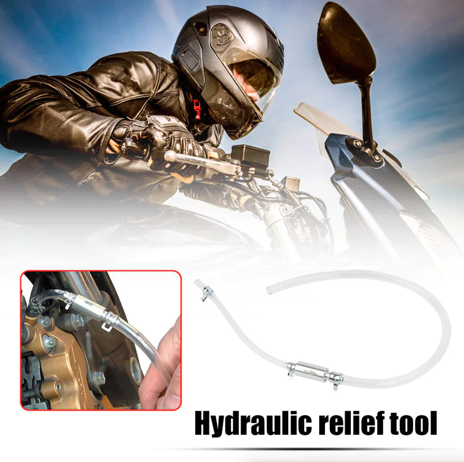 Car Motorcycle Clutch Brake Bleeder Hose One Way Valve Tube Bleeding Tool Set