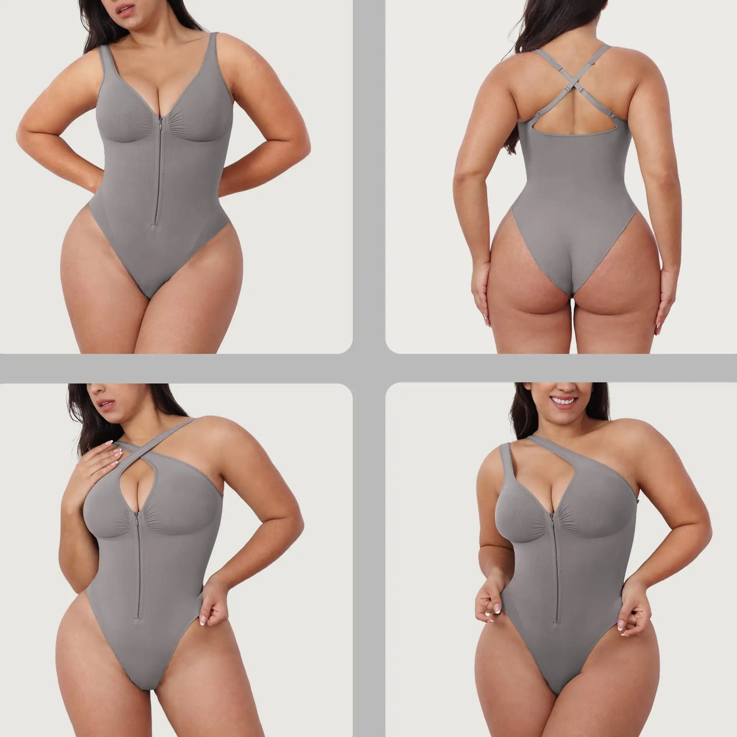 Women's Body Sculpting Zip Bodysuit