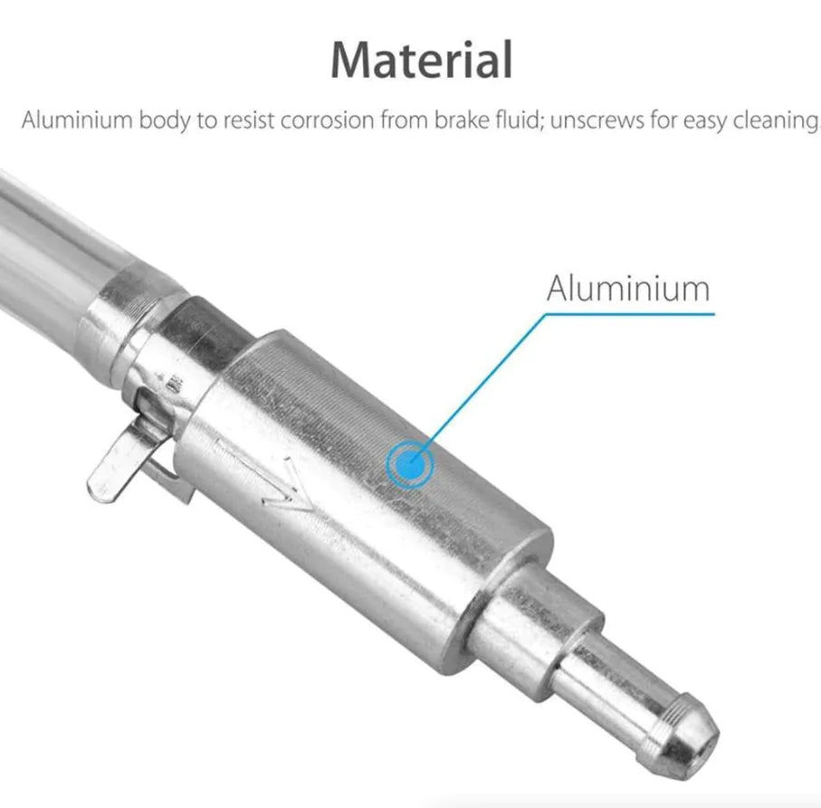 Car Motorcycle Clutch Brake Bleeder Hose One Way Valve Tube Bleeding Tool Set