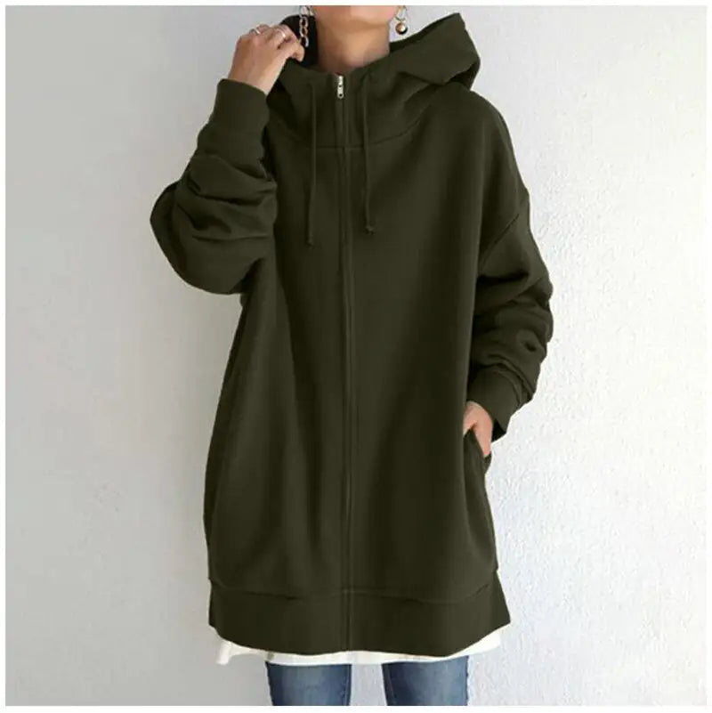 Chic Oversized Hoodie Coat