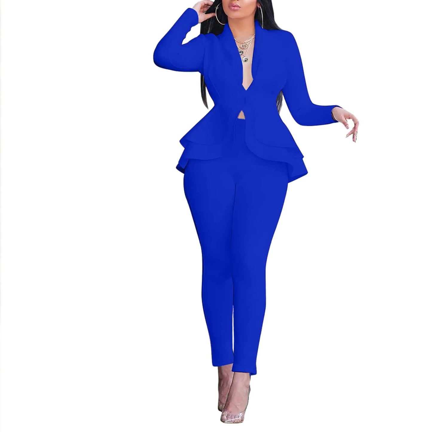 WABEOR Elegant 2-Piece Pantsuit (M)
