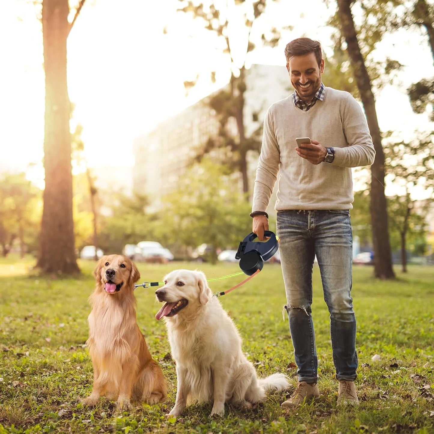 Twin Tangle-Free Dog Leash